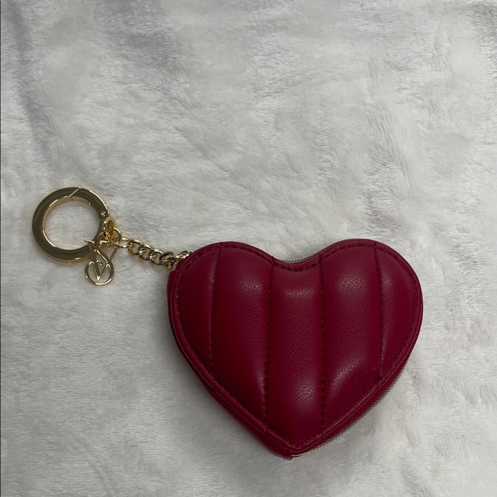 NWOT Victoria's Secret Heart-Shaped Keychain Wallet
